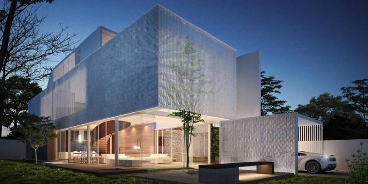 Жилище в стиле хай-тек: впечатляющий полупрозрачный дом в Сингапуре