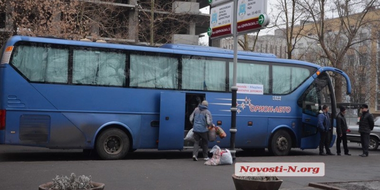 Николаевщина отправила первую машину с гумантитарной помощью для Авдеевки