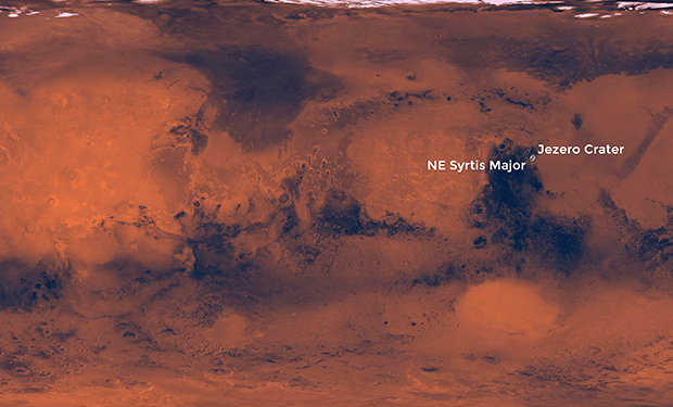 Эксперты миссии Mars 2020 показали три района для высадки ровера