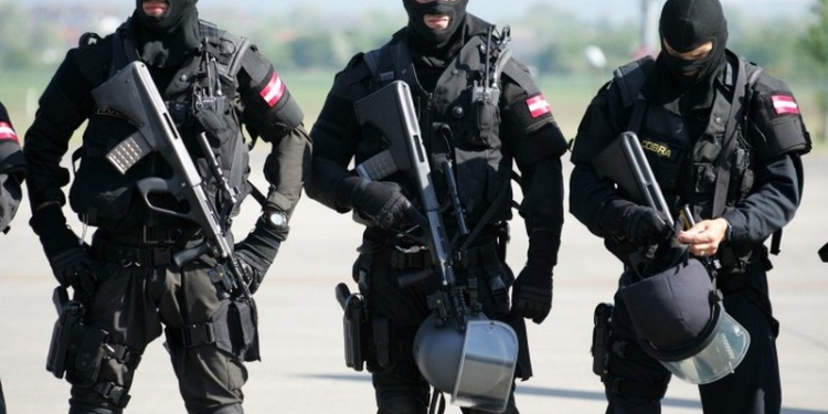 В Вене задержали 22 россиянина с арсеналом оружия