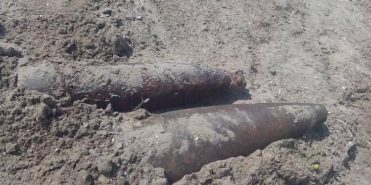 В Березанском районе нашли два артснаряда