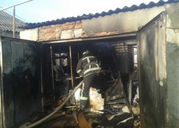 Восьмимартовский пожар в Вознесенске – горел гараж