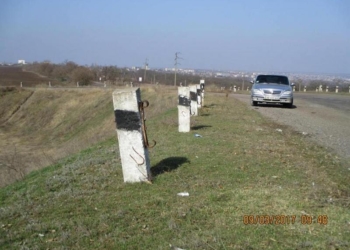 На трассе М-14 в Николаевской области украли 50 погонных метров тросового ограждения