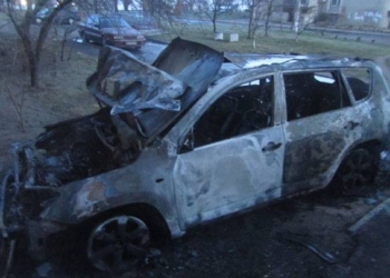 На Намыве сгорела «Toyota Rav 4» – полиция подозревает поджог