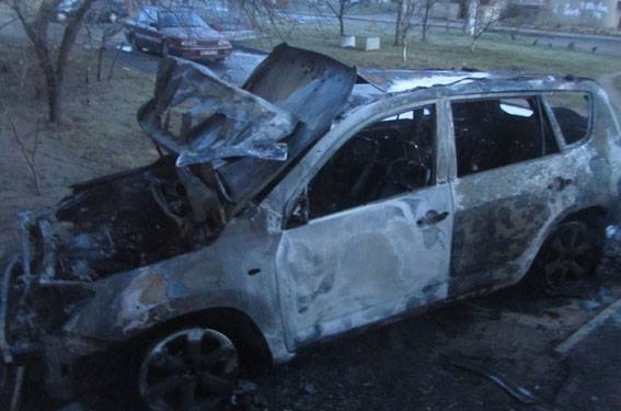 На Намыве сгорела «Toyota Rav 4» – полиция подозревает поджог