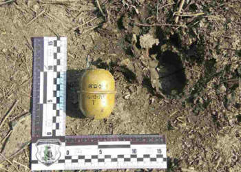 На Широкобалковском перегоне нашли гранату – на обочине лежала