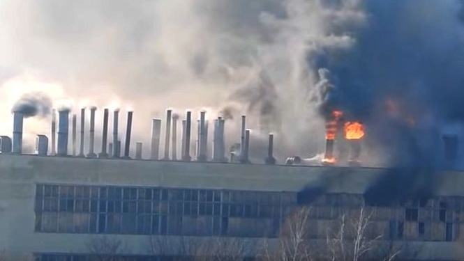 В Харькове горит велосипедный завод