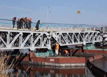 КП «ЭЛУ автодорог» вплотную занялось понтонным мостом через Ингул в Николаеве