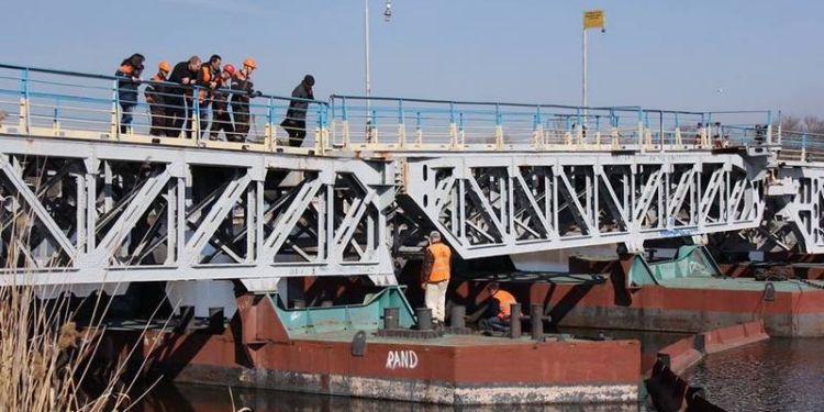 КП «ЭЛУ автодорог» вплотную занялось понтонным мостом через Ингул в Николаеве