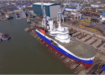 Damen Shipyards построил в Румынии судно для строительства морских ветрогенераторов