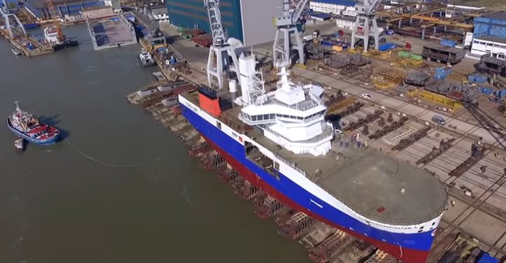 Damen Shipyards построил в Румынии судно для строительства морских ветрогенераторов
