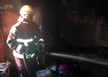 В Николаевской области спасатели долго уговаривали мужчину выйти из горящего дома