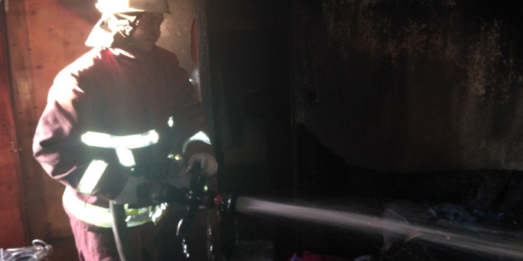 В Николаевской области спасатели долго уговаривали мужчину выйти из горящего дома