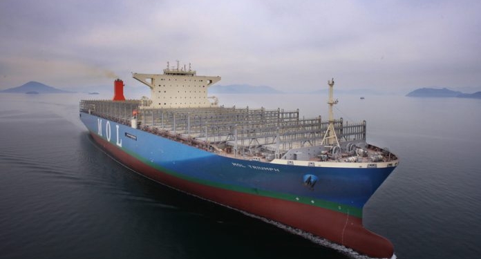 В Южной Корее по заказу Японии построили крупнейший в мире контейнеровоз