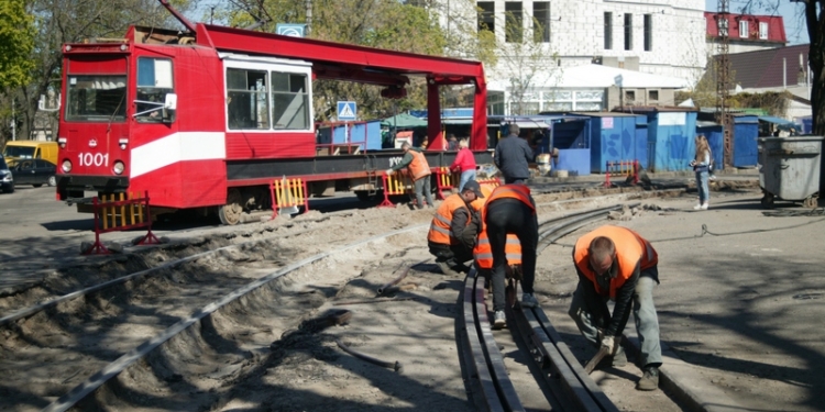 На майские праздники маршрут 1-го трамвая в Николаеве будет изменен