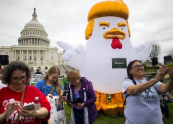 В США прошли массовые митинги с требованием показать налоговую декларацию Трампа