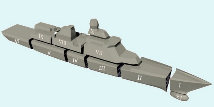 Корвет на ЧСЗ готов к сборке секций