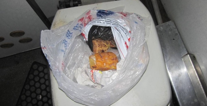 В поезде «Николаев-Москва» пограничники обнаружили почти 2 кг необработанного янтаря