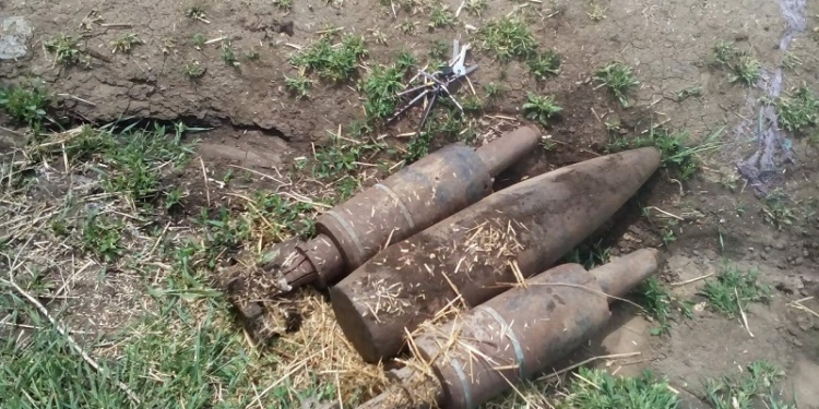 В Березанском районе нашли 3 старых артснаряда