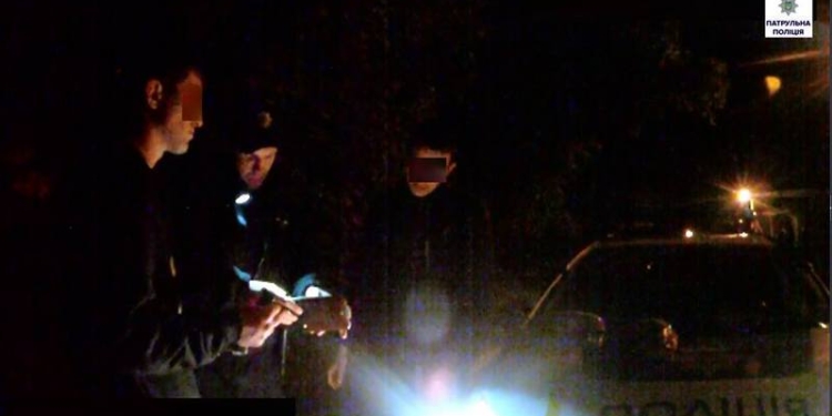 В Николаеве два 19-летних оболтуса выломали знак «Пешеходный переход»