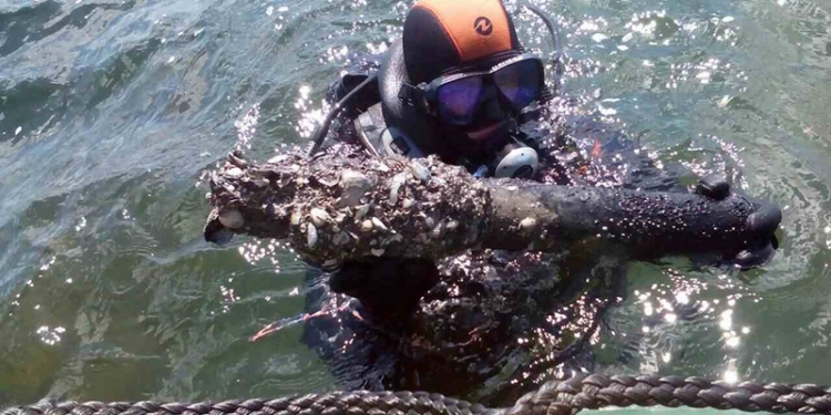 В Николаевской области завершен второй этап весенних работ по разминированию Кинбурнской косы – со дна Черного моря подняли 167 боеприпасов