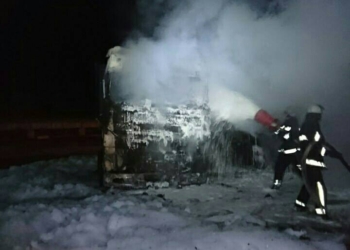 Поджог? В Николаеве загорелись сразу три припаркованных «ДАФа»
