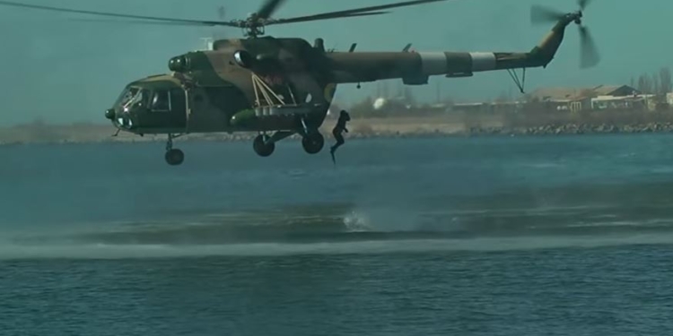 К бою готовы. В Очакове морские котики десантировались в море