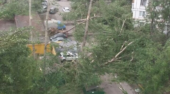 Из-за урагана в Москве погибли шесть человек