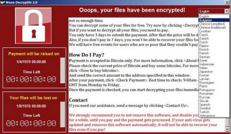 Потери от вируса WannaCry оценили в $1 млрд 1