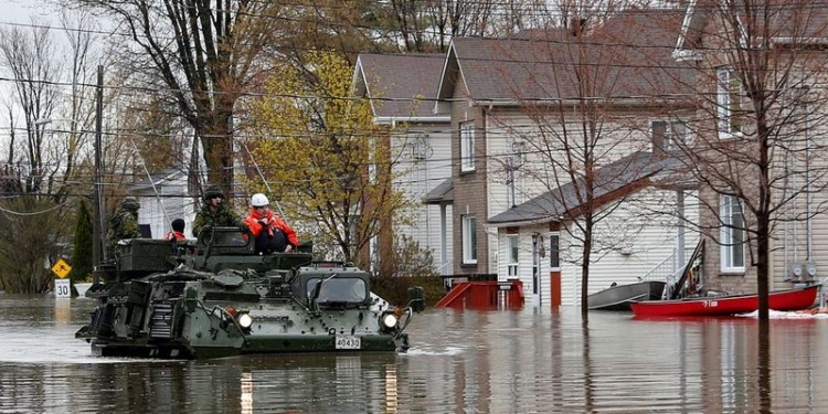 В Канаде наводнение: эвакуировано 2 тысячи жителей, в Монреале введено ЧП