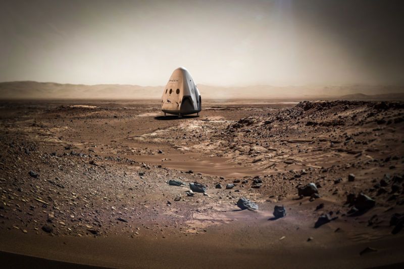 SpaceX через три года отправит два корабля на Марс 1