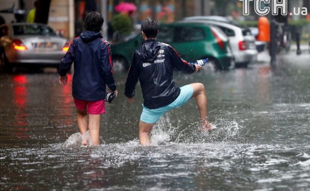 Берлин буквально ушел под воду в результате ливня
