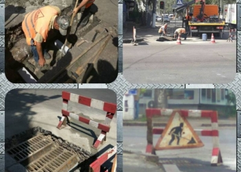 КП “ЭЛУ автодорог” восстанавливает сеть ливневой канализации города Николаева