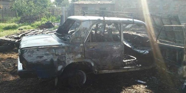 В Калиновке сгорело и сено, и «Жигуль»