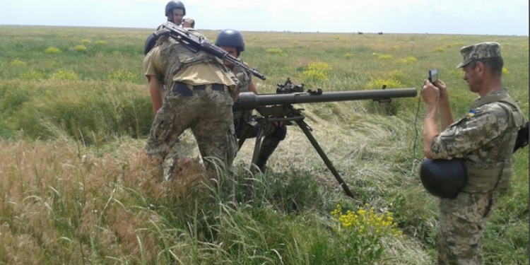 Военнослужащие пограничной комендатуры быстрого реагирования прошли боевое слаживание на николаевском полигоне «Широкий лан»