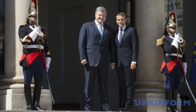 “Россия – агрессор”. Брифинг Макрона и Порошенко в Париже