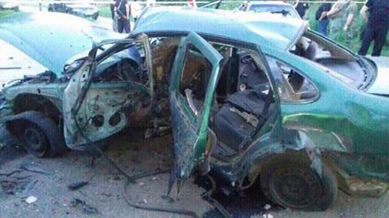 Прокуратура квалифицировала как теракт подрыв машины с сотрудниками СБУ в Донецкой области 1
