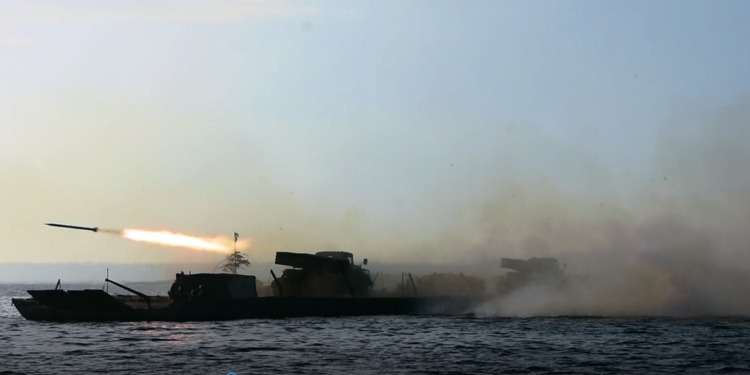 Современное форсирование Днепра. Из Градов – на марше