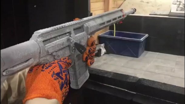 В Украине испытали замороженную винтовку в условиях экстремального холода