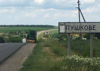 На границе Николаевской и Кировоградской областей рабочие Побужского ферроникелевого завода перекрыли автотрассу Р-06