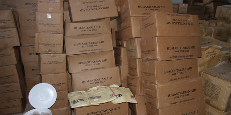 Мэрия Николаева получила 20 тонн гуманитарной помощи