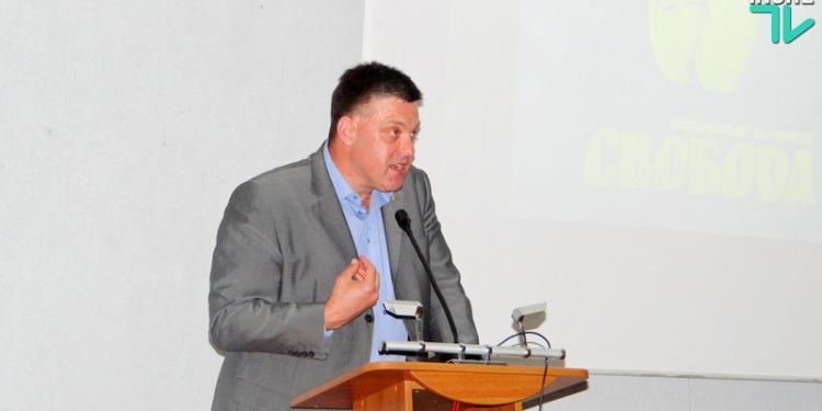 «Если на Южноукраинской АЭС работают специалисты из страны-оккупанта – это абсолютно недопустимо» – Олег Тягнибок в Николаеве