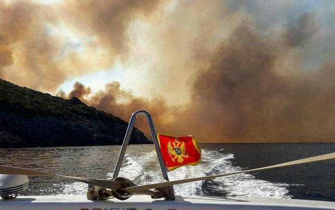 В Черногории из-за масштабных лесных пожаров начали эвакуировать туристов 1