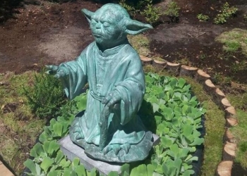 «Да пребудет с тобой Сила»: в столице Украины теперь есть скульптура мастера Йоды