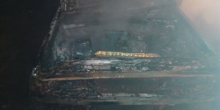 В Веселиновском районе загорелся автомобиль – «коротнула» электропроводка