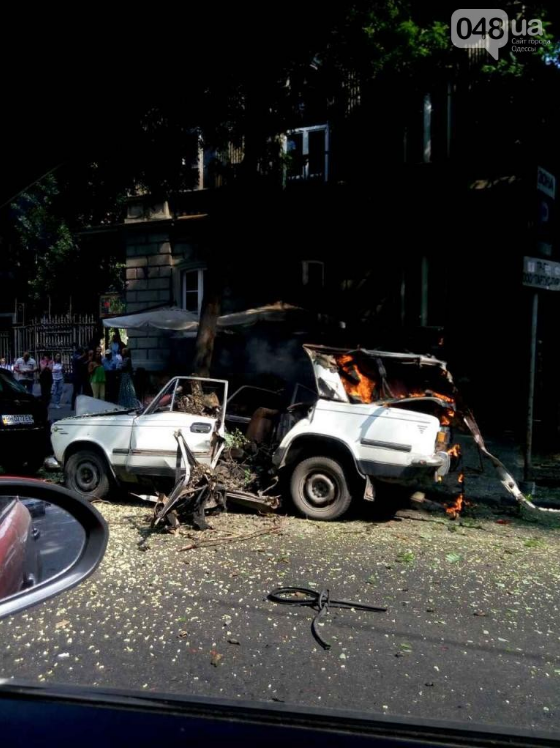 Автомобиль в Одессе взорвался не сам - в него заложили взрывчатку 1
