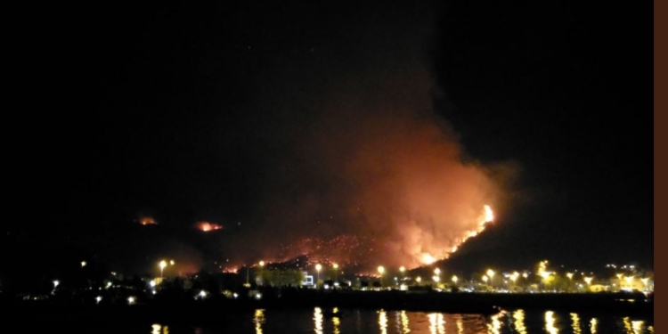 В Черногории пожары добрались до курортных городов. Украина направила пожарный самолет