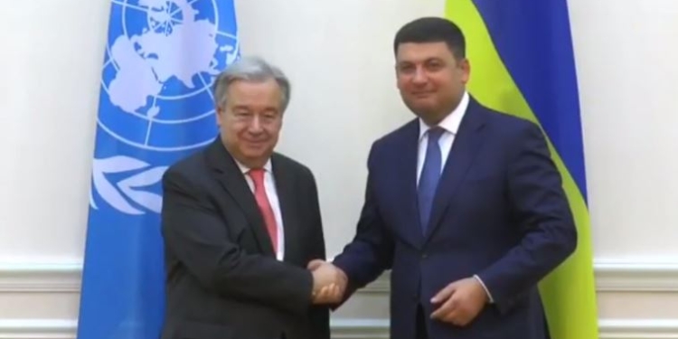 Генсек ООН выразил солидарность с украинцами и пообещал поддержку гуманитарных программ