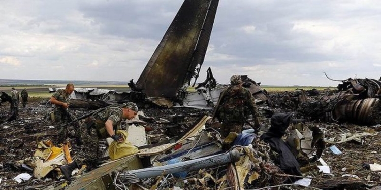 ГПУ закрыла дело о сбитом в Луганске украинском военном самолете Ил-76