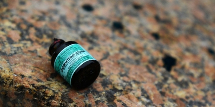 В Одессе судью Хозсуда облили зеленкой